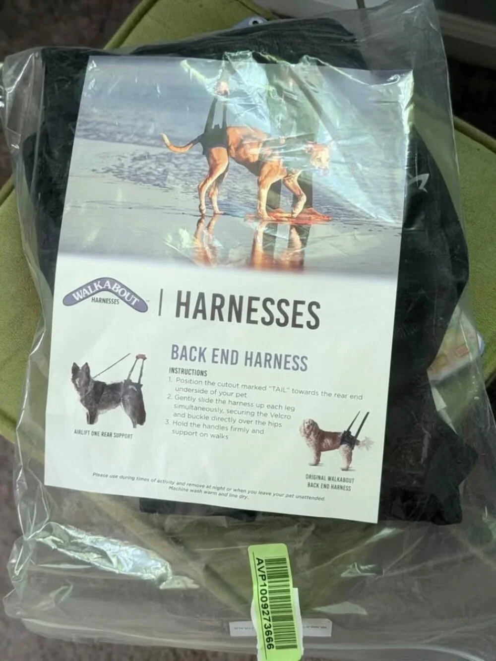 Walkabout Harness - Back End XL - Senior dog support